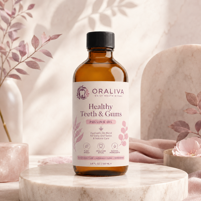 ORALIVA™ Pulling Oil – Le Rituel Naturel pour une Bouche Saine et une Haleine Fraîche