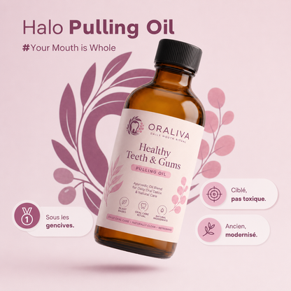 ORALIVA™ Pulling Oil – Le Rituel Naturel pour une Bouche Saine et une Haleine Fraîche